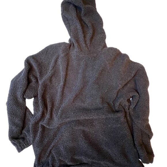 Cozy Navy Hoodie with Elastic Waist 2X - Picture 3 of 9